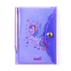 Unicorn Renkli Kapaklı Mini 3 Bölmeli Kalemli Defter