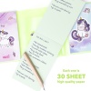 Unicorn Renkli Kapaklı Mini 3 Bölmeli Kalemli Defter