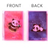 Panda Renkli Kapaklı Mini 3 Bölmeli Kalemli Defter