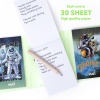 Mini 3 Bölmeli Kalemli Defter