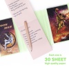 Mini 3 Bölmeli Kalemli Defter