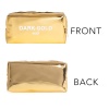 Dark Gold Aynalı Fermuarlı Kalem Kutu & Makyaj Çantası