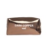 Dark Copper Aynalı Fermuarlı Kalem Kutu & Makyaj Çantası