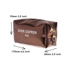 Dark Copper Aynalı Fermuarlı Kalem Kutu & Makyaj Çantası