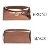 Dark Copper Aynalı Fermuarlı Kalem Kutu & Makyaj Çantası