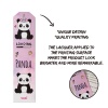 Panda Desenli Kağıt Kitap Ayracı