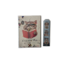 Kedi Desenli Simli ve Sulu Kapaklı Defter & Ayraç Set