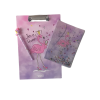 Sekreterlik Defter Kalem 3lü Kırtasiye Seti - Flamingo Desenli