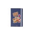 Desenli Sert Kapak Lastikli Defter A6