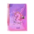 Unicorn Renkli Kapaklı Mini 3 Bölmeli Kalemli Defter