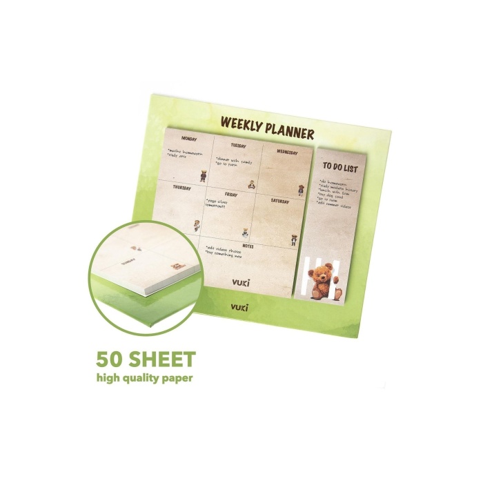 Masa Üstü Haftalık Planlayıcı Defter
