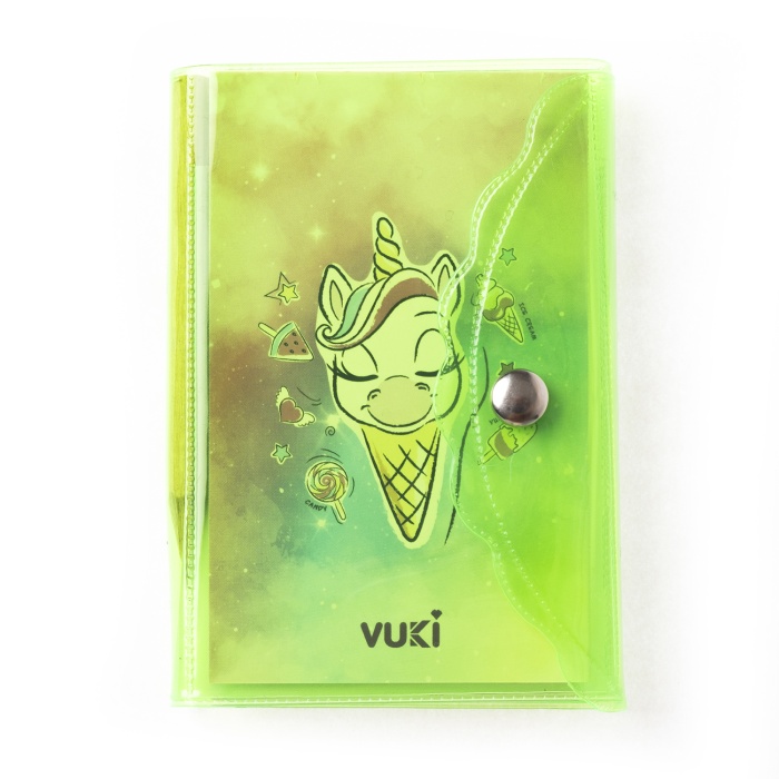 Unicorn Renkli Kapaklı Mini 3 Bölmeli Kalemli Defter