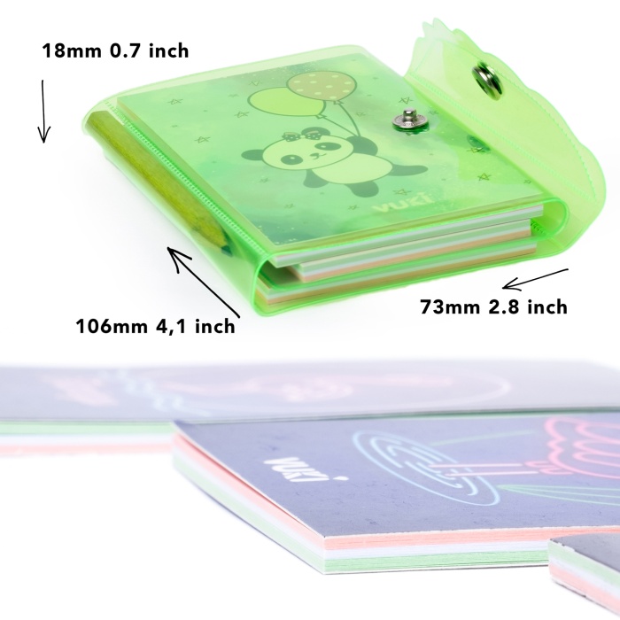 Mini 3 Bölmeli Kalemli Defter