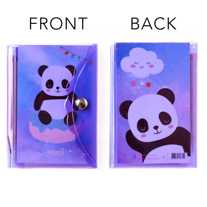 Mini 3 Bölmeli Kalemli Defter