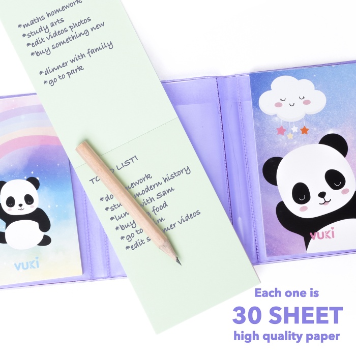 Mini 3 Bölmeli Kalemli Defter