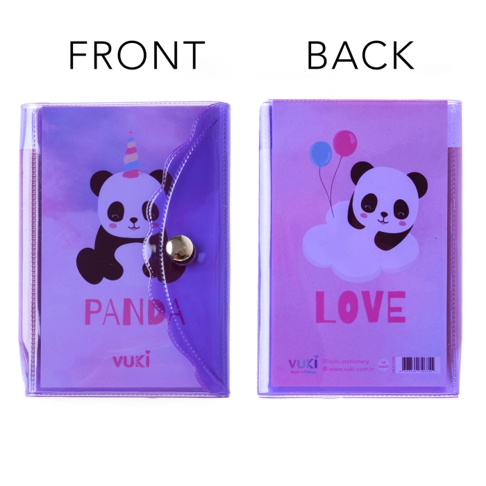 Mini 3 Bölmeli Kalemli Defter
