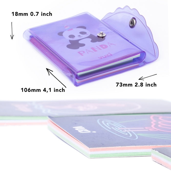 Mini 3 Bölmeli Kalemli Defter