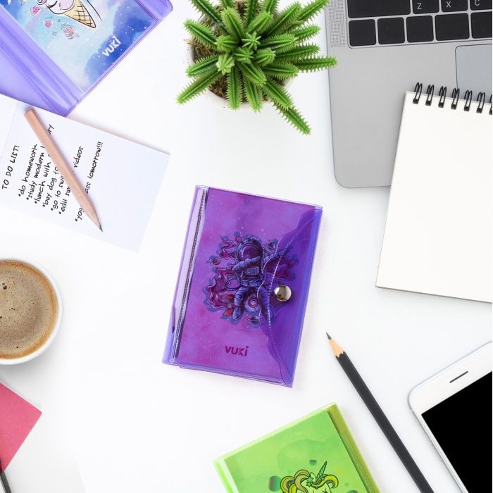 Mini 3 Bölmeli Kalemli Defter