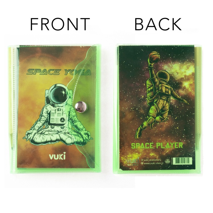 Mini 3 Bölmeli Kalemli Defter