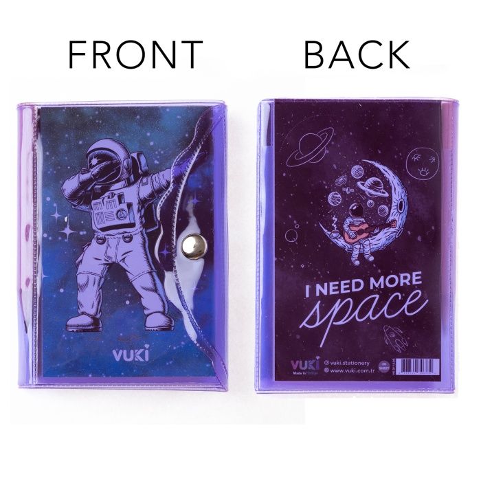 Mini 3 Bölmeli Kalemli Defter