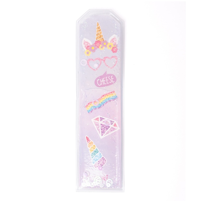 Unicorn Desenli Simli ve Sulu Kitap Ayracı