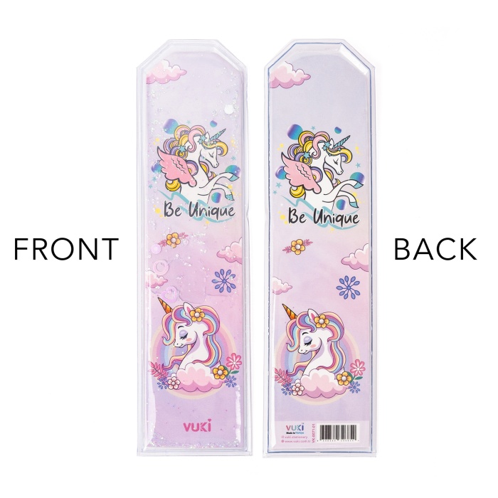 Unicorn Desenli Simli ve Sulu Kitap Ayracı
