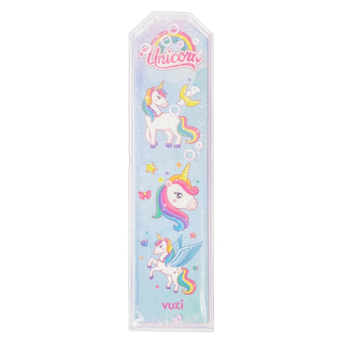 Unicorn Desenli Simli ve Sulu Kitap Ayracı