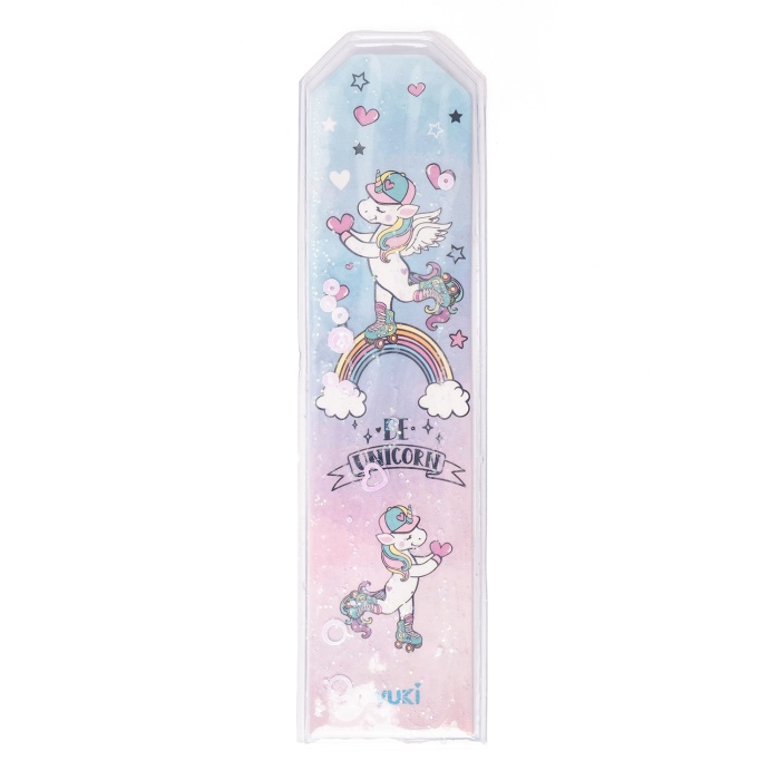 Unicorn Desenli Simli ve Sulu Kitap Ayracı