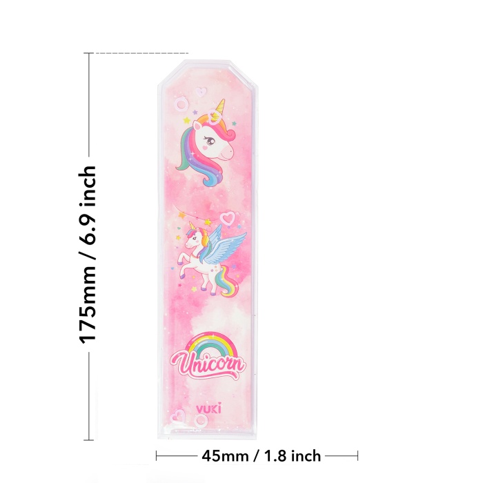 Unicorn Desenli Simli ve Sulu Kitap Ayracı
