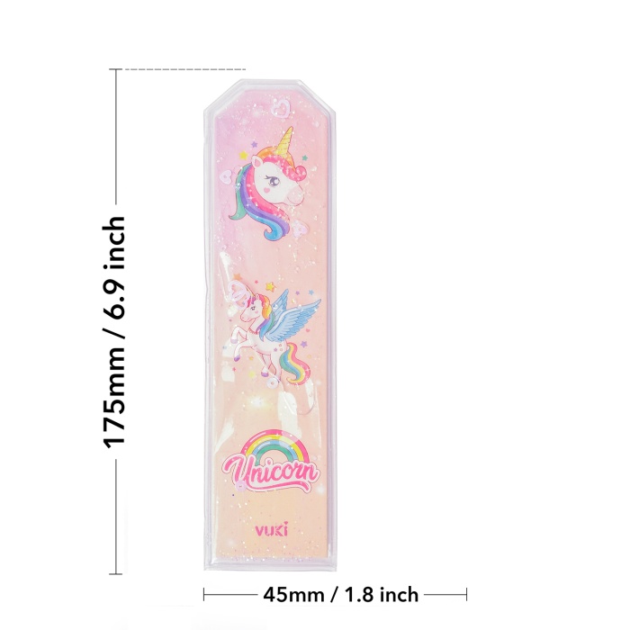 Unicorn Desenli Simli ve Sulu Kitap Ayracı