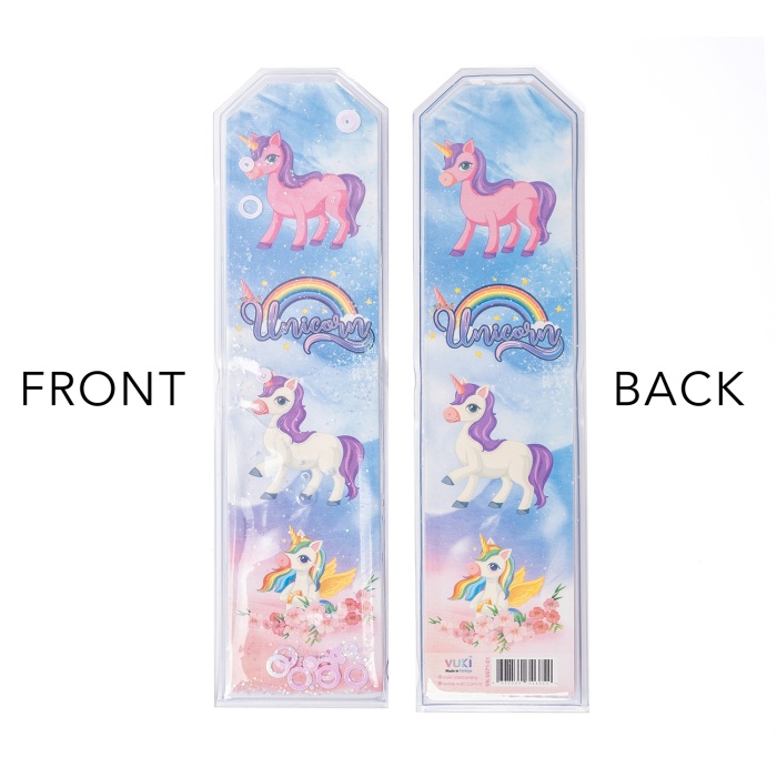 Unicorn Desenli Simli ve Sulu Kitap Ayracı