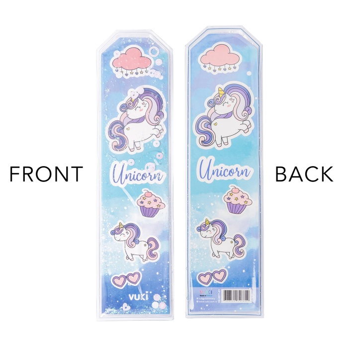 Unicorn Desenli Simli ve Sulu Kitap Ayracı