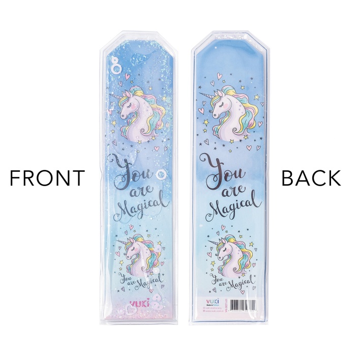 Unicorn Desenli Simli ve Sulu Kitap Ayracı