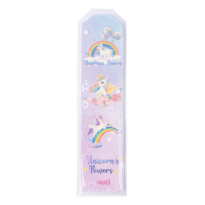 Unicorn Desenli Simli ve Sulu Kitap Ayracı