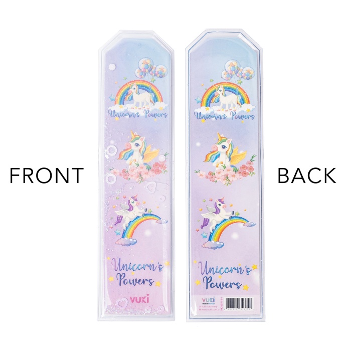 Unicorn Desenli Simli ve Sulu Kitap Ayracı