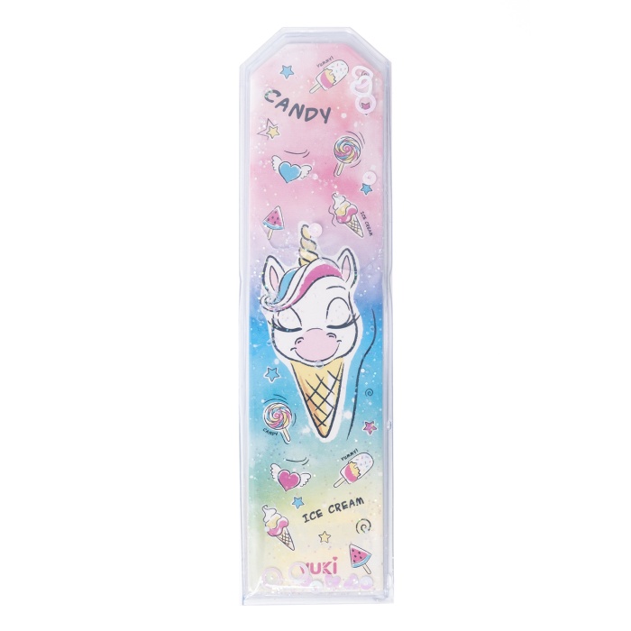 Unicorn Desenli Simli ve Sulu Kitap Ayracı