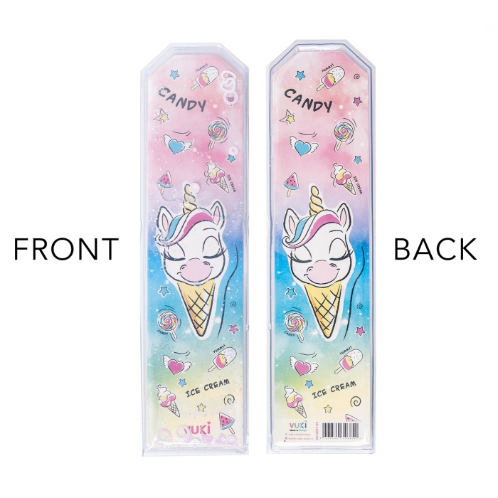Unicorn Desenli Simli ve Sulu Kitap Ayracı