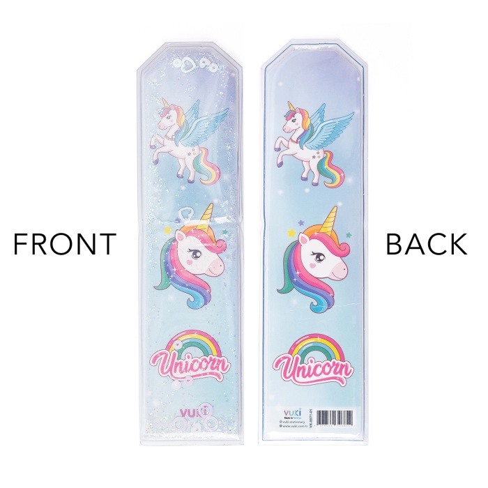 Unicorn Desenli Simli ve Sulu Kitap Ayracı