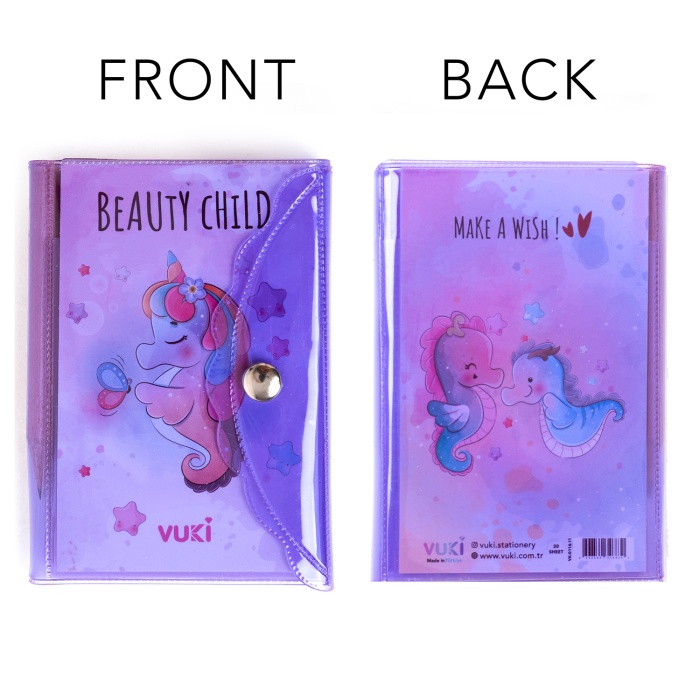 Mini 3 Bölmeli Kalemli Defter