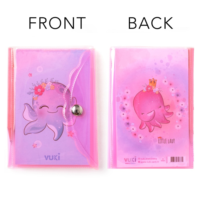 Mini 3 Bölmeli Kalemli Defter