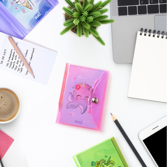 Mini 3 Bölmeli Kalemli Defter