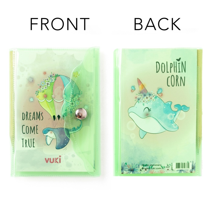 Mini 3 Bölmeli Kalemli Defter