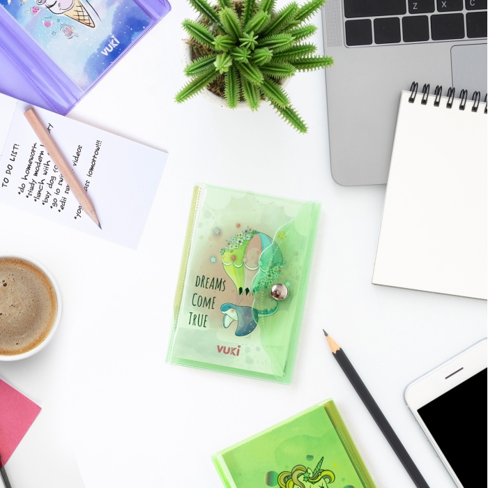 Mini 3 Bölmeli Kalemli Defter