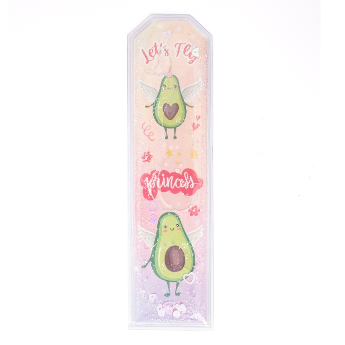 Avokado Desenli Simli Sulu Kitap Ayracı