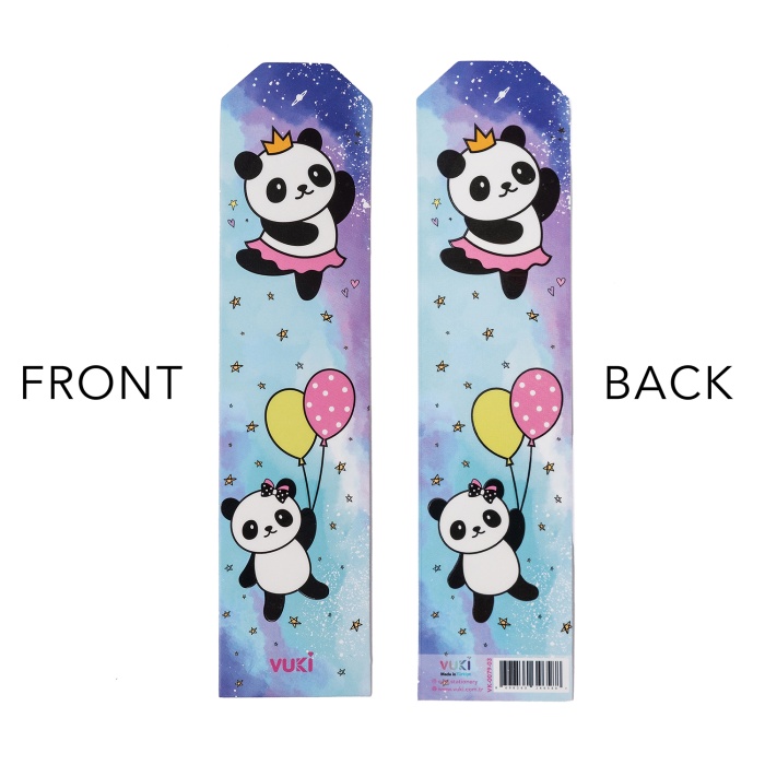 Panda Desenli Kağıt Kitap Ayracı