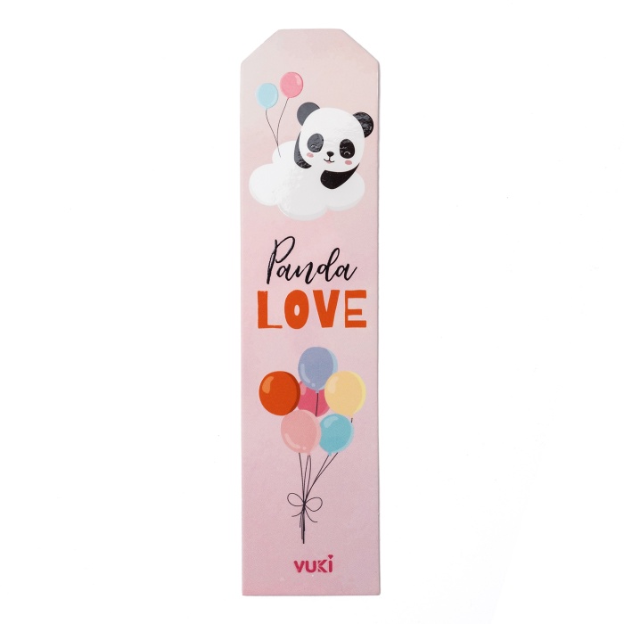 Panda Desenli Kağıt Kitap Ayracı
