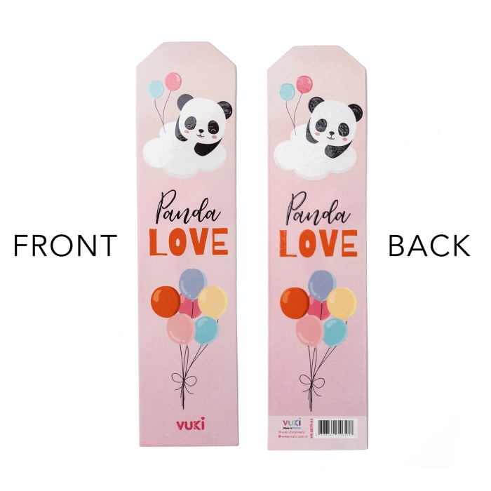 Panda Desenli Kağıt Kitap Ayracı
