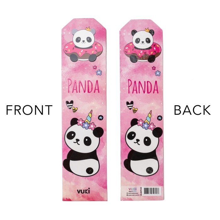 Panda Desenli Kağıt Kitap Ayracı