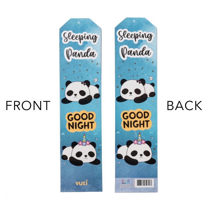 Panda Desenli Kağıt Kitap Ayracı