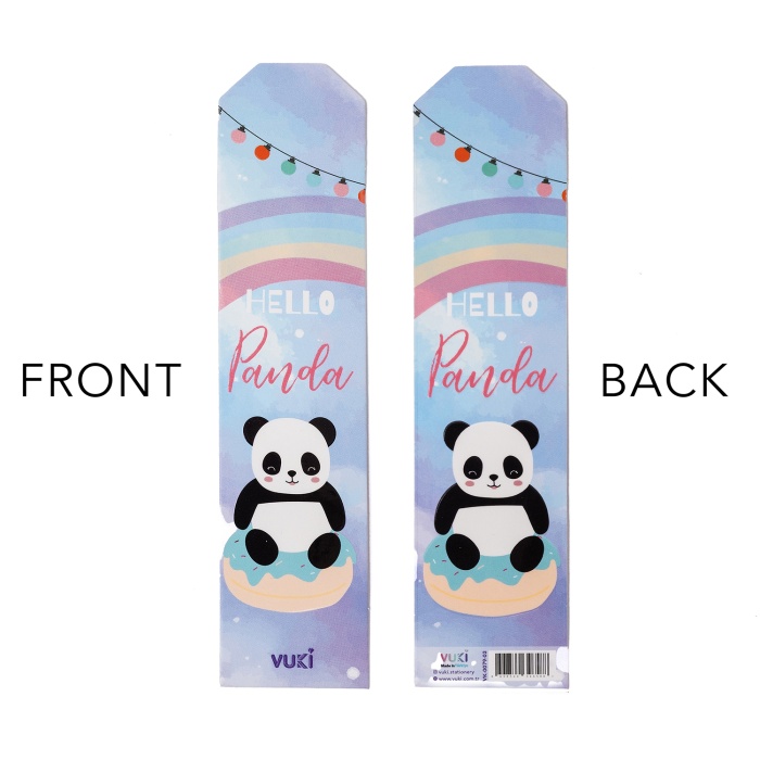 Panda Desenli Kağıt Kitap Ayracı